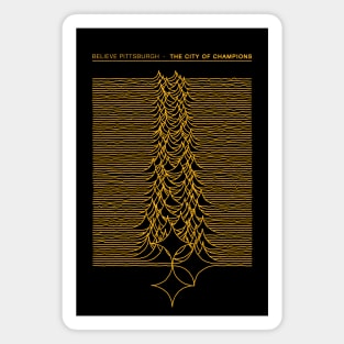 Unknown Pleasures of Pittsburgh Magnet